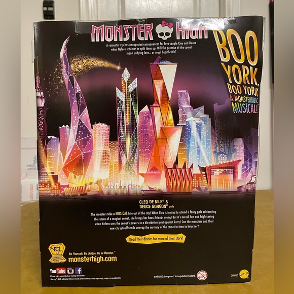 Monster High Cleo de Nile and Deuce Gorgon Boo York 2014 12” dolls NWT NRFB - Picture 5 of 10
